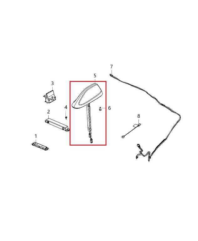 2018-21 Jeep Grand Cherokee Laredo X 4x4 Roof Exterior Radio Antenna 6ZP28KXJAA1