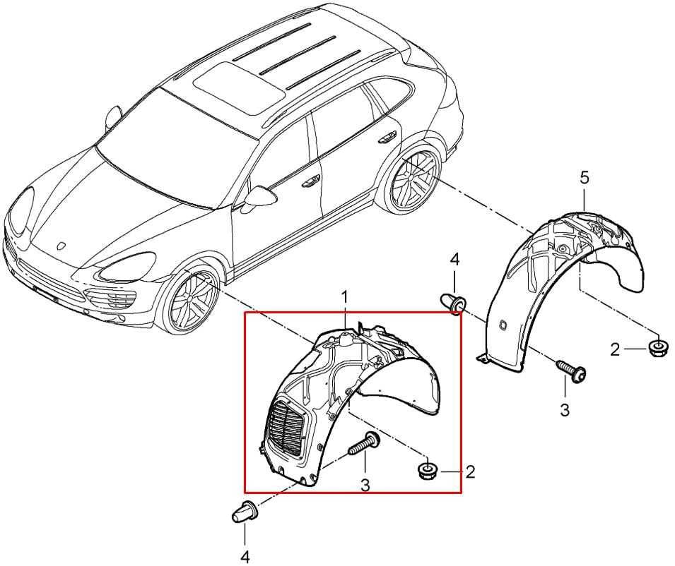 2011-18 Porsche Cayenne S Front Left Side Wheelhouse Liner Splash Shield *ReaD*1