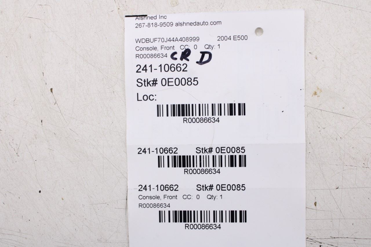 03-06 Mercedes-Benz E500 RWD Center Console Shifter Trim and Shifter Knob *ReaD* - Alshned Auto Parts