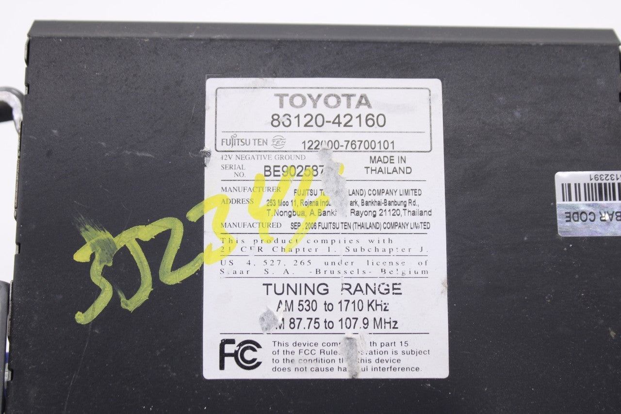 2006-2008 Toyota RAV4 Fujitsu Ten CD Player Radio Faceplate Control w/ Receiver4
