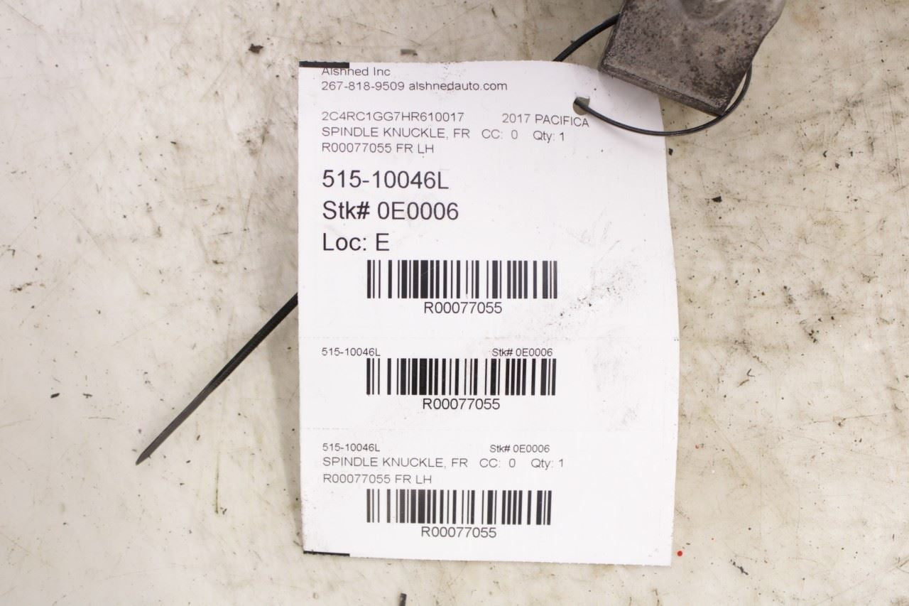 2017-2024 Chrysler Pacifica Limited Front Left Driver Side Spindle Knuckle Hub - Alshned Auto Parts