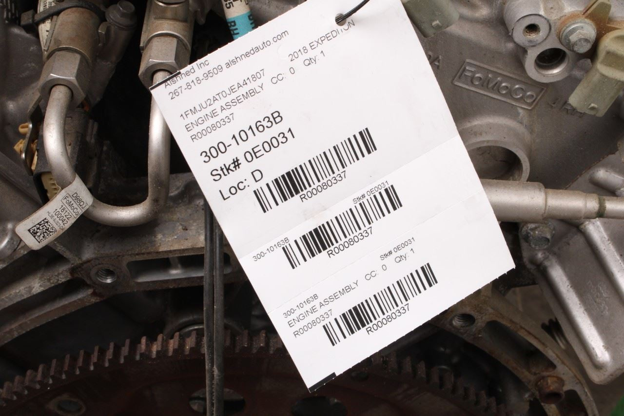 18-21 Ford Expedition 3.5L turbo Engine Motor VIN T 8th digit from 03/19/18 162K - Alshned Auto Parts