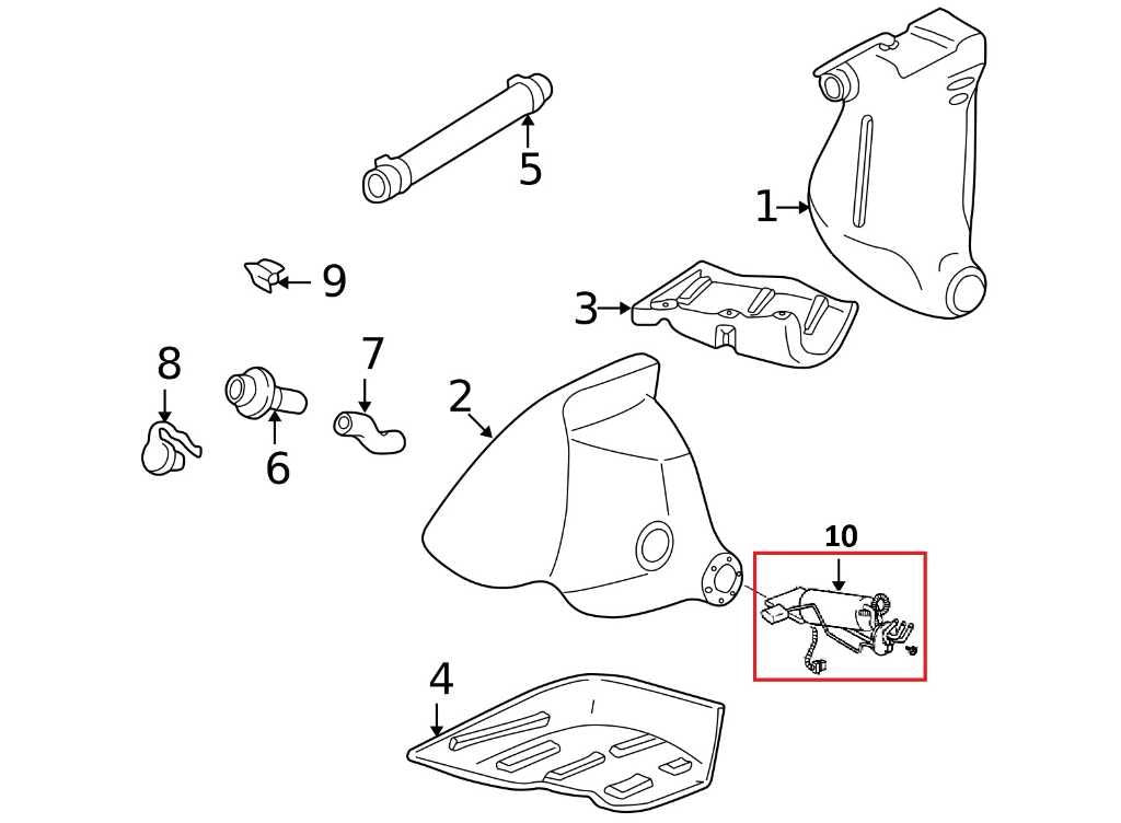 1997-1999 Chevrolet Corvette 5.7L In Tank Left Side Fuel Pump Assembly 10410832 - Alshned Auto Parts