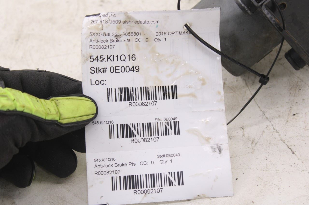 2016-2018 KIA Optima EX 2.4L ABS Anti Lock Brake Pump Control Module 58920D5010 - Alshned Auto Parts
