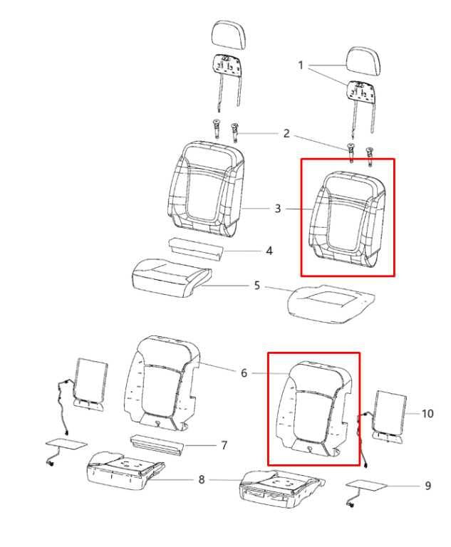 11-17 Dodge Journey SXT 3.6L Front Driver Left Side Seat Backrest Upper Cushion1
