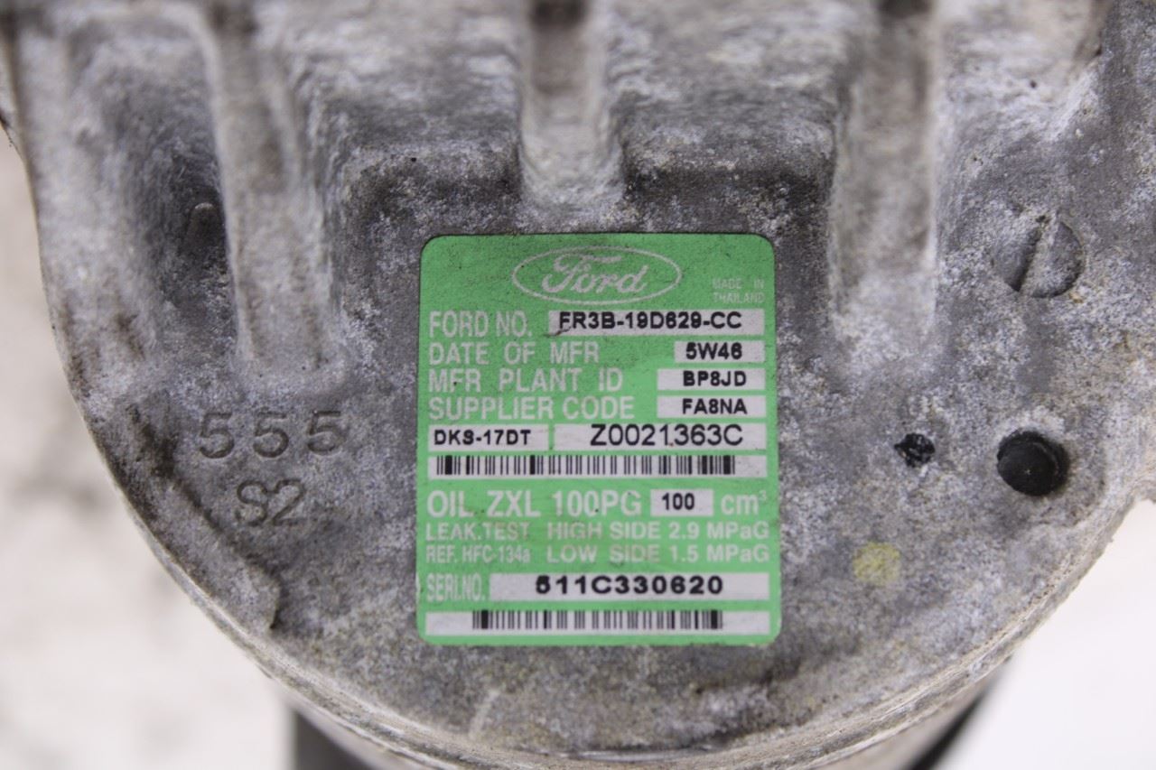 2015-17 Ford Mustang Conv 3.7L V6 Air Conditioning AC Compressor FR3B-19D629-CC12