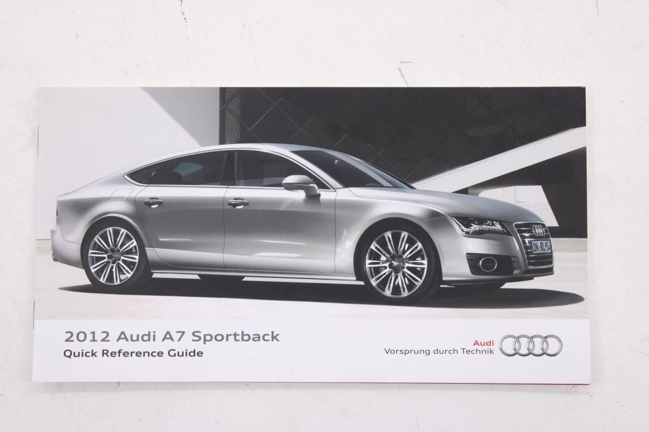 2012 Audi A7 Premium Owners Manual Set with Case R830144