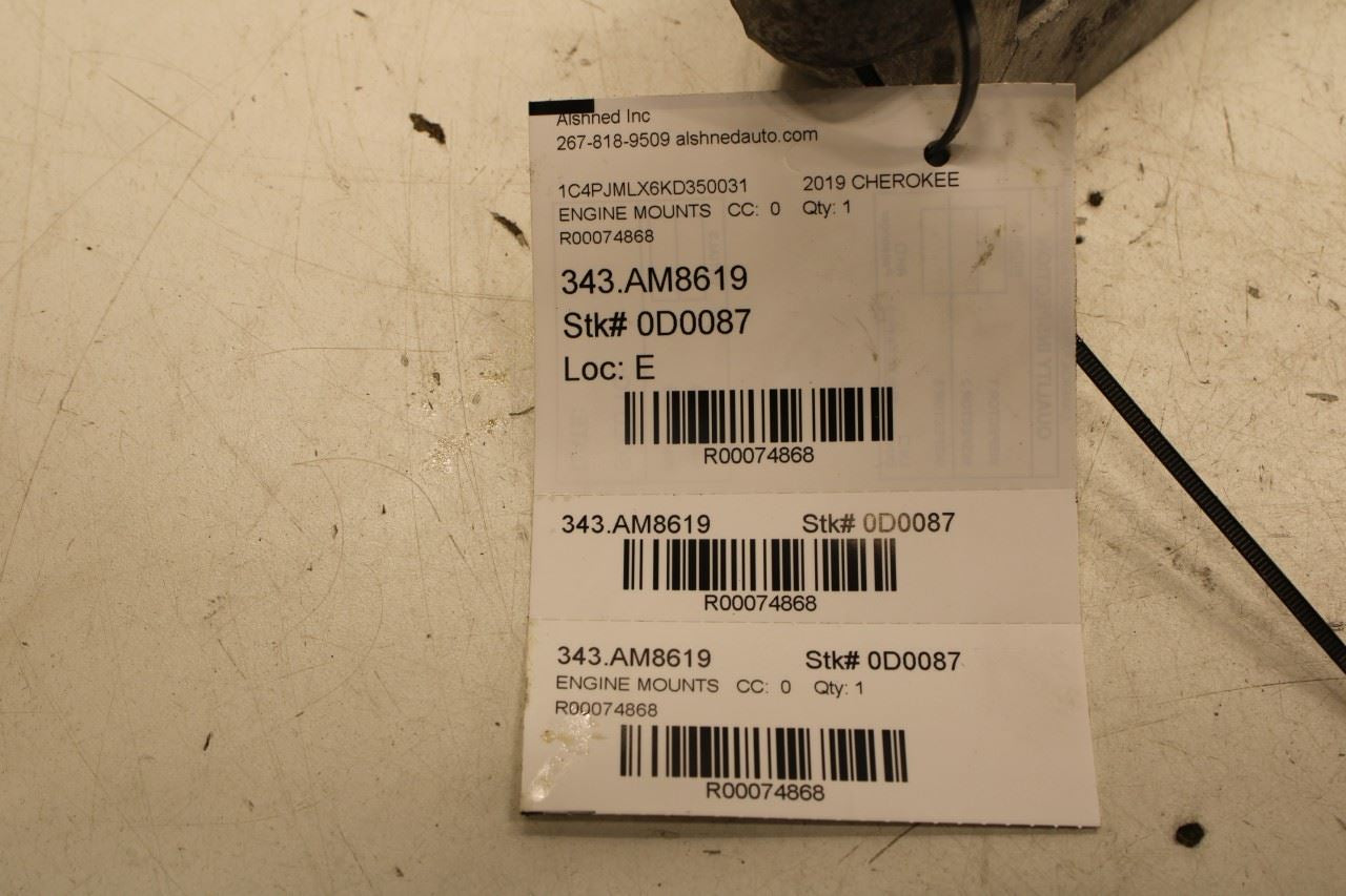 2014-2020 Jeep Cherokee Latitude 3.2L 4x4 Left Side Transmission Mount Bracket - Alshned Auto Parts