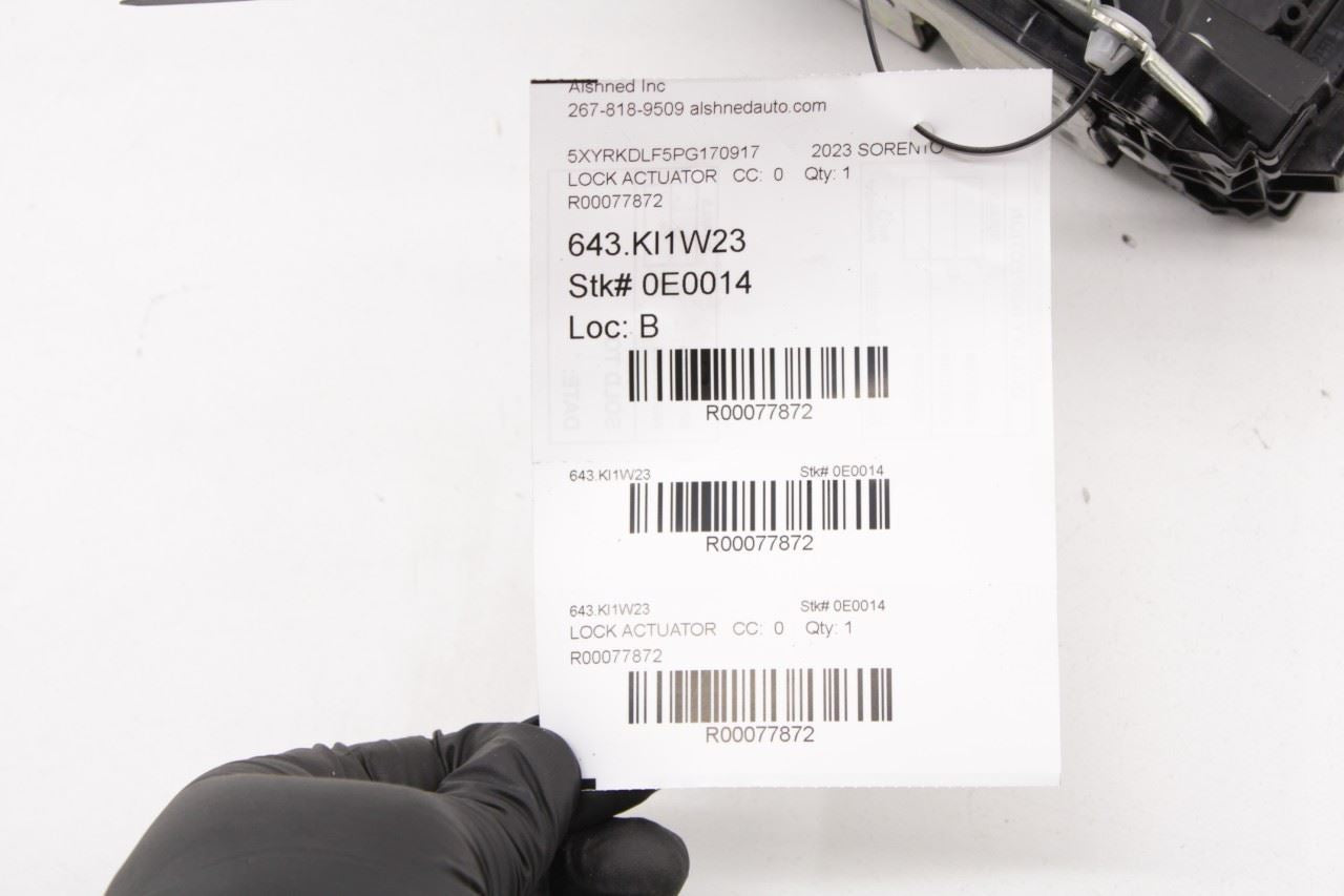 21-2023 Kia Sorento X-Line SX Prestige Front Right Door Lock Latch Actuator OEM - Alshned Auto Parts