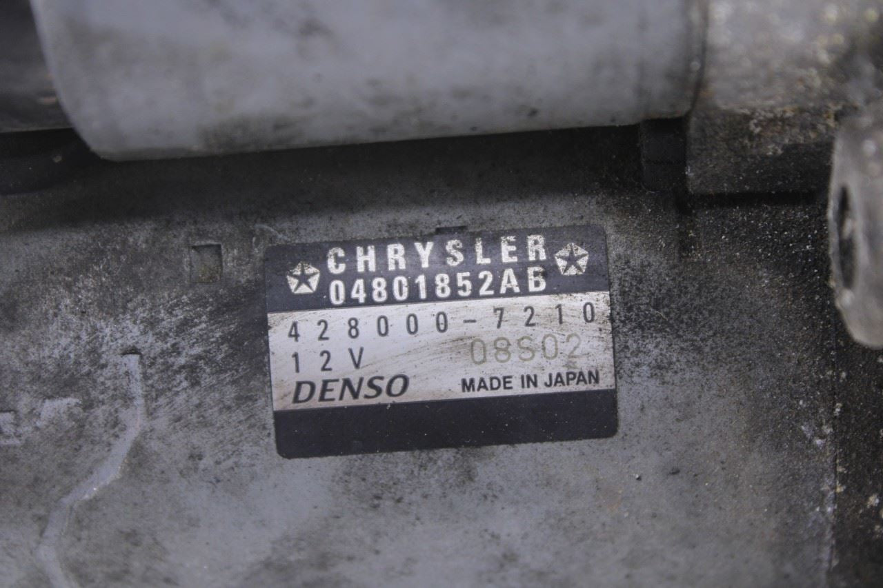 2011-2015 Dodge Durango SXT 3.6L Engine Starter Motor 12V 04801852AB OEM4