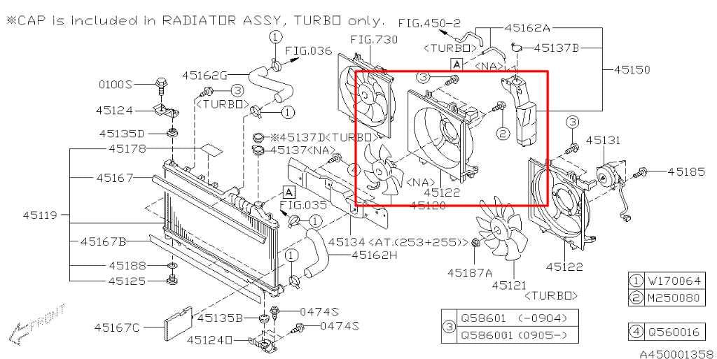09-13 Subaru Forester X-Plus 2.5L Left Side Radiator Cooling Fan Motor Assembly1