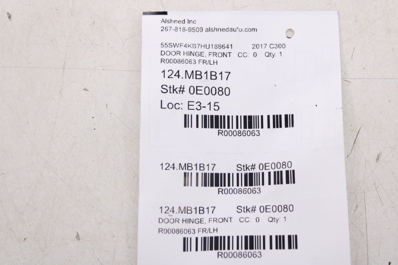 15-21 Mercedes-Benz C300 4Matic Front Left Side Door Hinge Upper and Lower Pair23