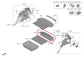 2019-20 Hyundai Santa Fe SEL Rear Trunk Floor Cargo Compartment Tray Panel Cover - Alshned Auto Parts