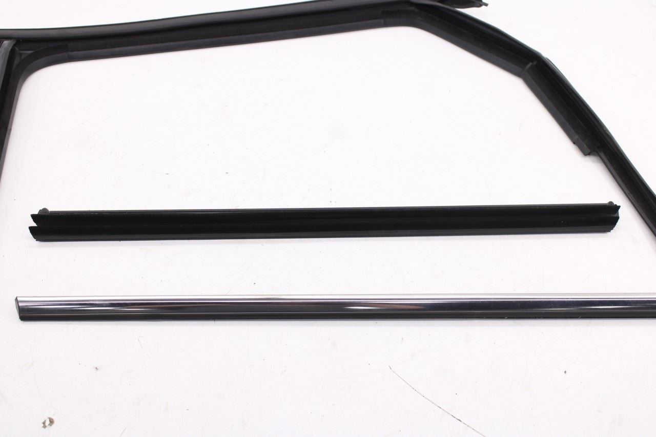 2019-26 Volkswagen Jetta SE Rear Left Door Run Channel w/ Belt Weatherstrip Set - Alshned Auto Parts