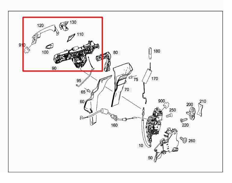 10-16 Mercedes-Benz E350 Luxury 4Matic AWD Front Right Side Door Exterior Handle - Alshned Auto Parts
