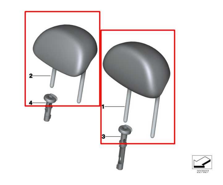 11-16 Mini Countryman Cooper S Rear Right Left and Center 2nd Row Seat Headrest1