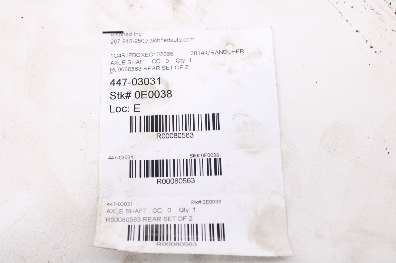2011-22 Jeep Grand Cherokee Limited Rear Right and Left CV Axle Drive Half Shaft16