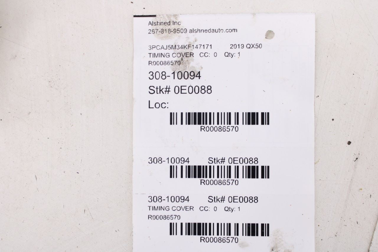 2019 Infiniti QX50 ESSENTIAL 2.0L Engine Timing VTC Camshaft Sprocket Cover - Alshned Auto Parts