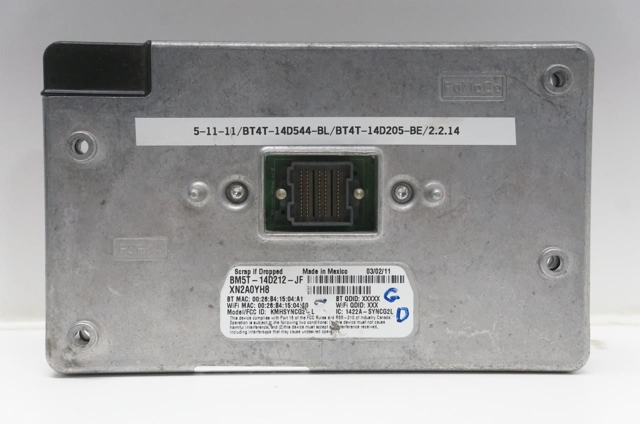 2012 Ford Focus Sync 2 APIM Voice Recognition Communication Module BM5T14D212JF - Alshned Auto Parts