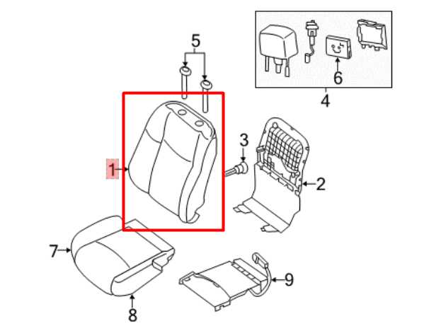 2016-20 Nissan Pathfinder SV Front Left Side Seat Back Upper Cushion 87650-9PF1A - Alshned Auto Parts