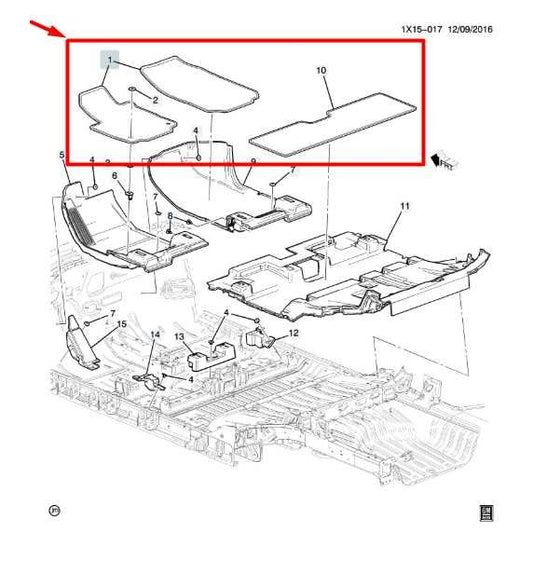 18-24 Chevrolet Equinox LT Right and Left Side Carpet Floor Mat Set 84474714 OEM - Alshned Auto Parts