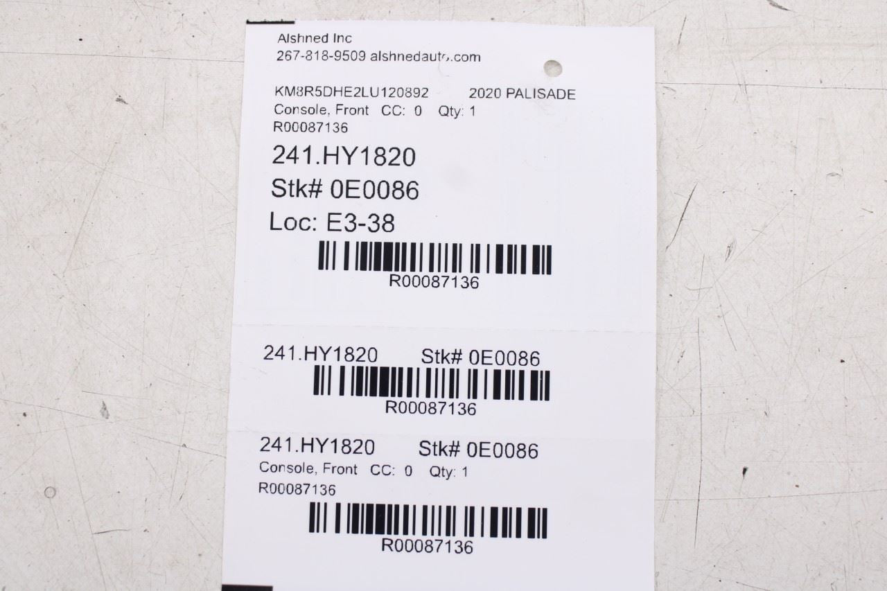 2020-2026 Hyundai Palisade Limited AWD Center Console Armrest 84660-S8000-NNB - Alshned Auto Parts