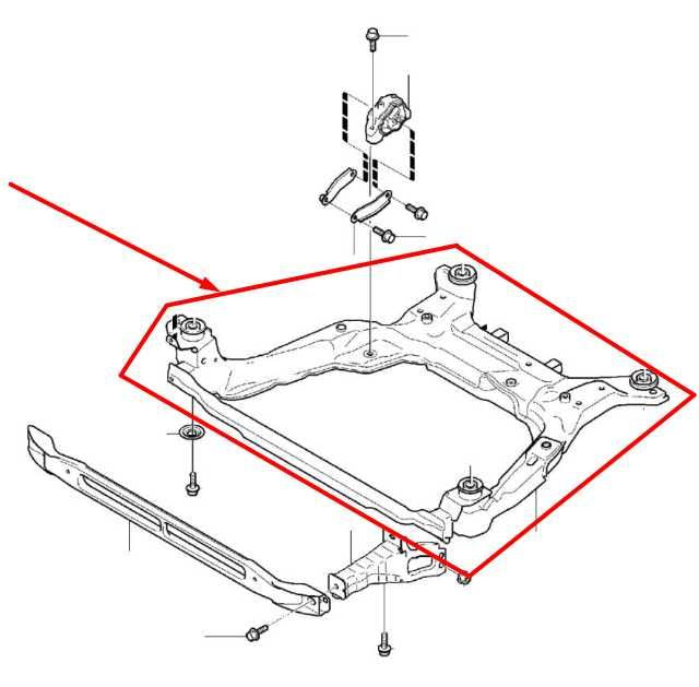 2011-2018 Volvo S60 FWD Front Suspension Crossmember Subframe 31406809 OEM - Alshned Auto Parts