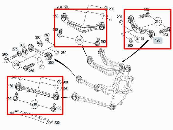 07-17 Mercedes-Benz S550 Rear LH Suspension Control Arm Set 221-350-04-06 *ReaD* - Alshned Auto Parts