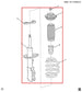 19-23 GMC Acadia SLT-1 AWD Front Suspension Driver LH Side Shock Strut Absorber - Alshned Auto Parts