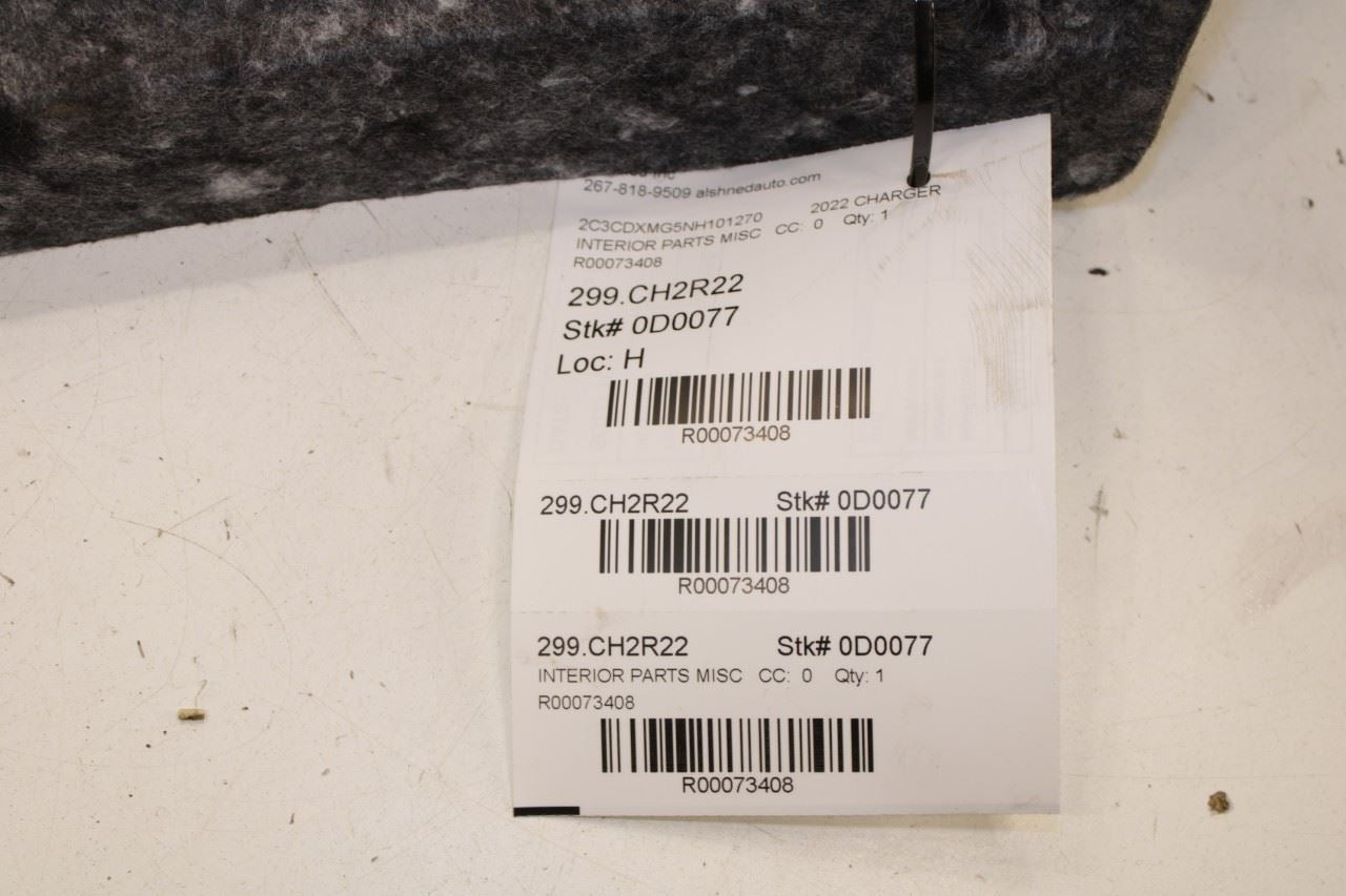 2015-2023 Dodge Charger GT AWD Trunk Right Side Interior Cover Carpet 68202778AD - Alshned Auto Parts