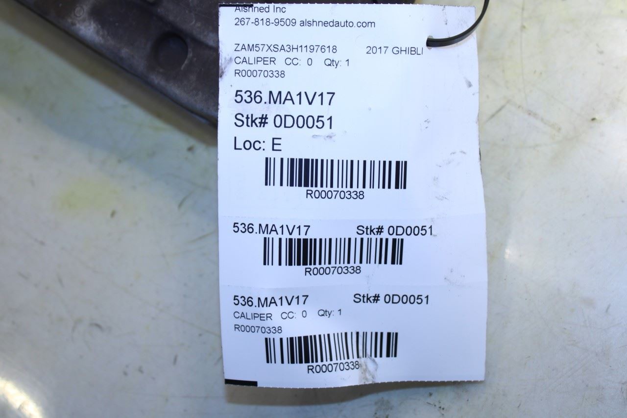 2017-2021 Maserati Ghibli Front Left Driver Side Brake Disc Caliper 670034945 - Alshned Auto Parts