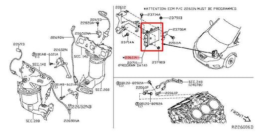 17-20 Nissan Murano 3.5L Engine Computer Control Module ECU ECM 23703-9DE0A OEM - Alshned Auto Parts