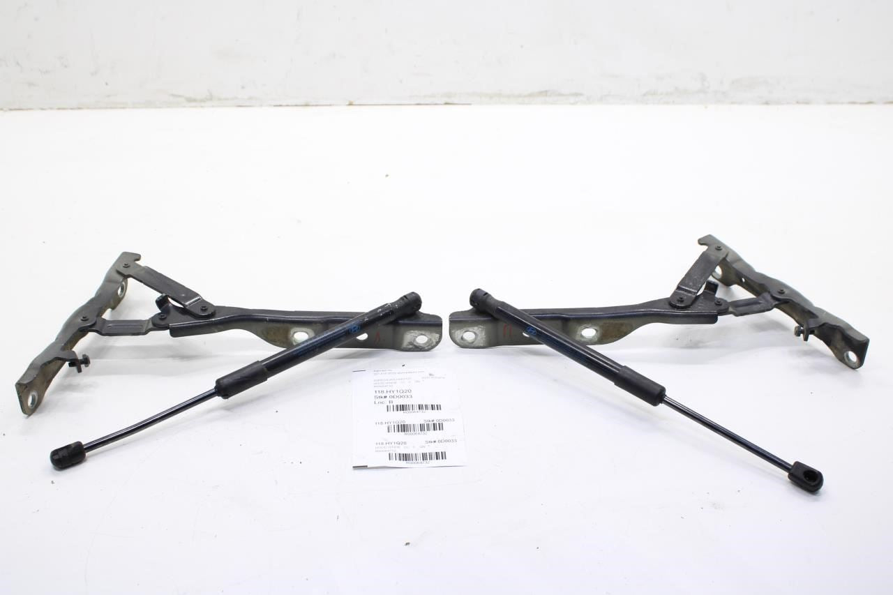 2020-2022 Hyundai Sonata SE Front Right and Left Hood Hinge w/ Lift Cylinder Set - Alshned Auto Parts