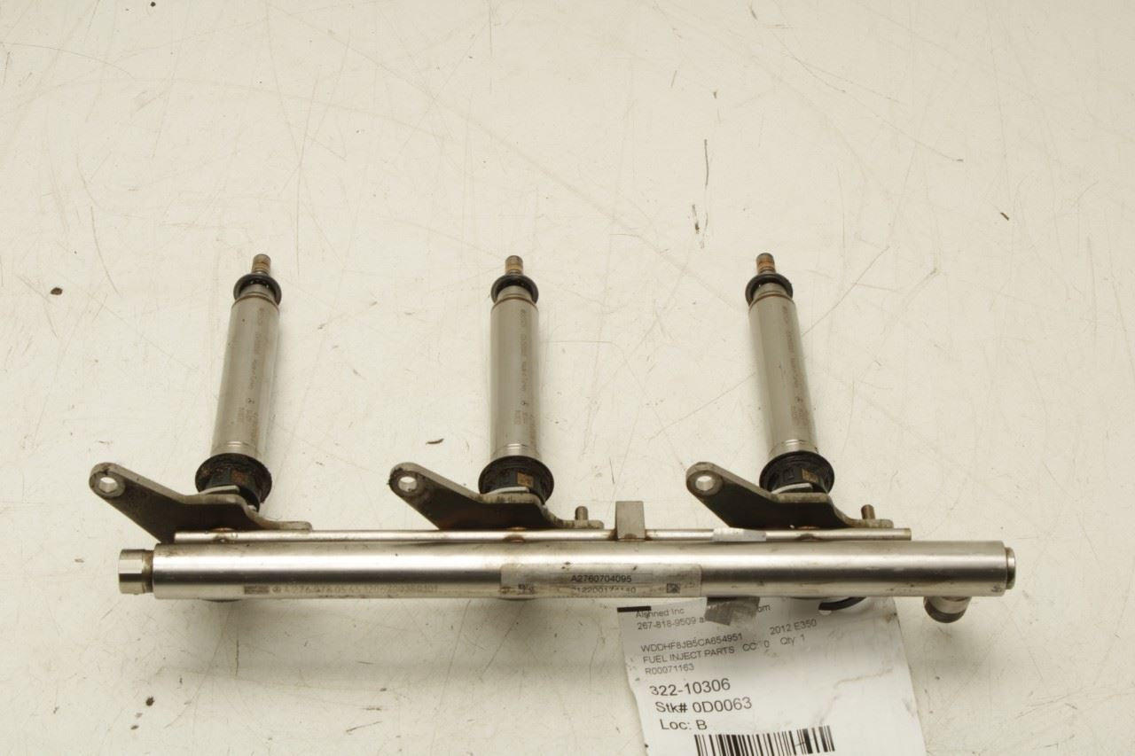 12-16 Mercedes-Benz E350 Sport 4Matic 3.5L AWD Right Side Fuel Rail w/ Injectors - Alshned Auto Parts