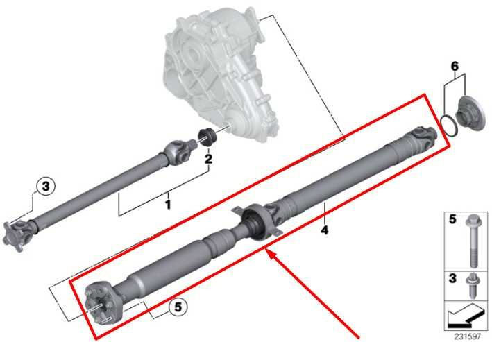 2013-17 BMW X3 xDrive28i 2.0L AWD Rear Drive Shaft Propeller 7589801 OEM *ReaD* - Alshned Auto Parts