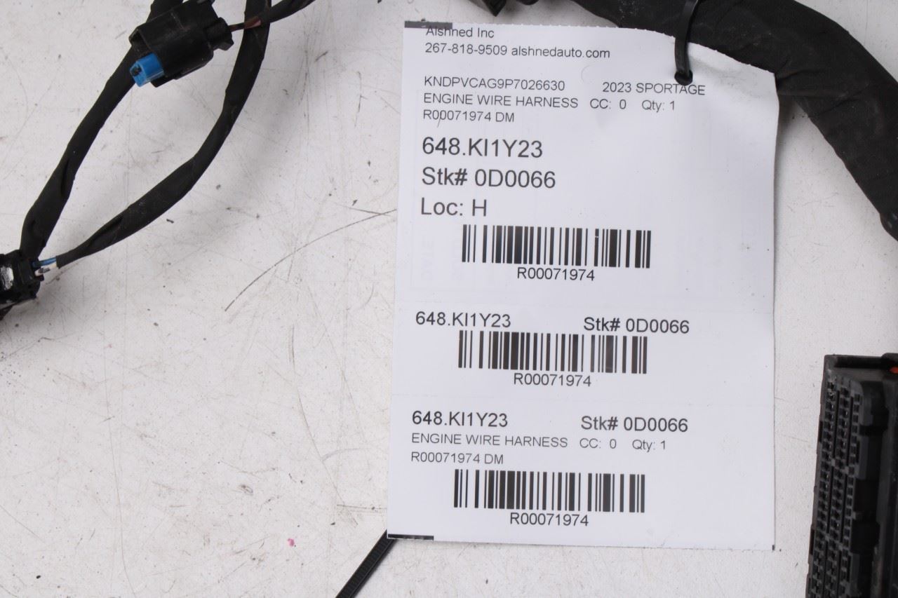 2023-25 Kia Sportage Hybrid EX 1.6L Engine Wiring Harness 91400-CH020 OEM *ReaD* - Alshned Auto Parts