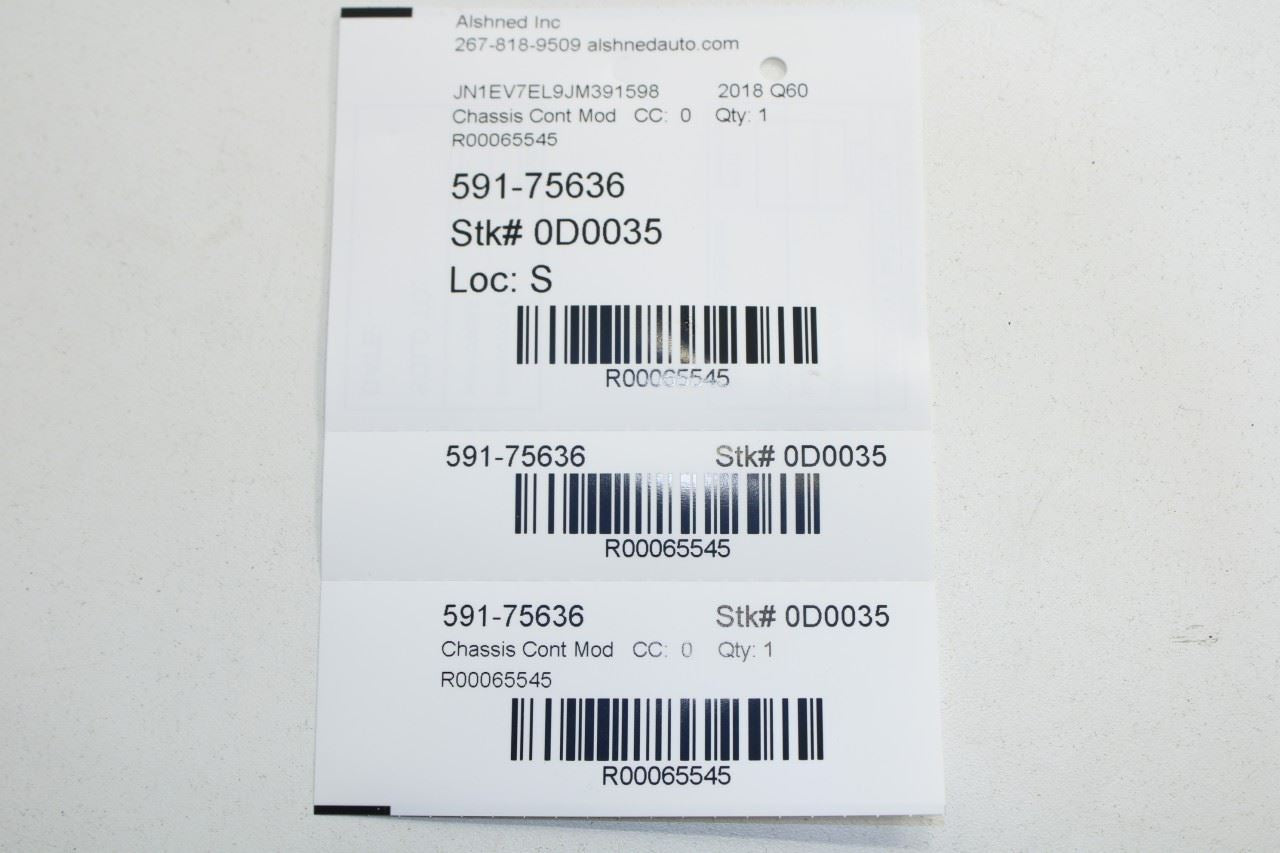 2017-2022 Infiniti Q60 Luxe Theft-Locking Keyless Entry Module 28595-4GR0A OEM - Alshned Auto Parts