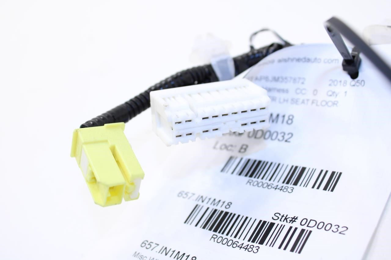 2014-2024 Infiniti Q50 Luxe RWD Front Left Driver Seat Floor Wire Harness Cut - Alshned Auto Parts