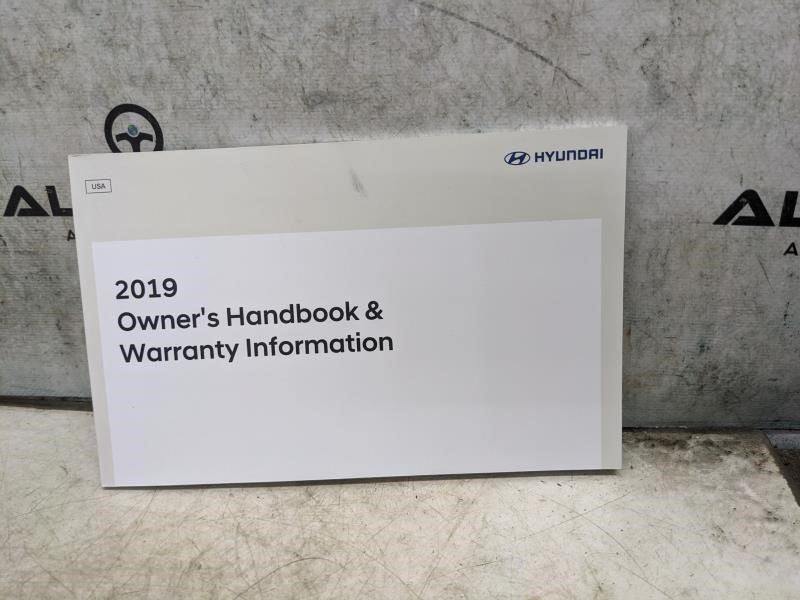 2019 Hyundai Sonata Owners Manual Set with Case KC10-EU88A OEM - Alshned Auto Parts