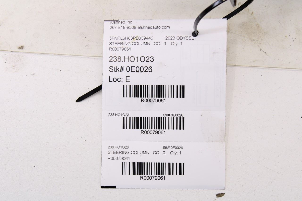 18-26 Honda Odyssey Touring 3.5L FWD Steering Column Assembly 53200-THR-A02 OEM - Alshned Auto Parts