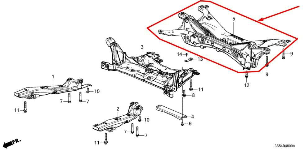 2023-2026 Acura Integra A-Spec FWD Rear Crossmember Subframe 50300-TBC-A01 OEM - Alshned Auto Parts