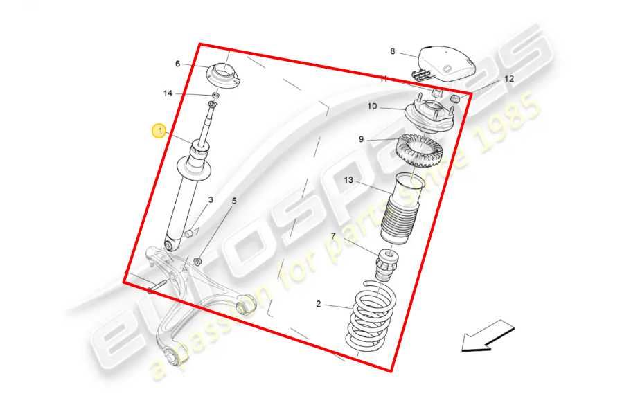 2017-2020 Maserati Ghibli 3.0L RWD Front Driver Left Side Shock Strut Absorber - Alshned Auto Parts