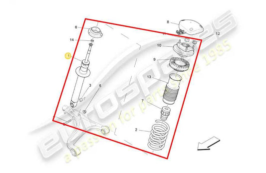 2017-2020 Maserati Ghibli 3.0L RWD Front Driver Left Side Shock Strut Absorber - Alshned Auto Parts
