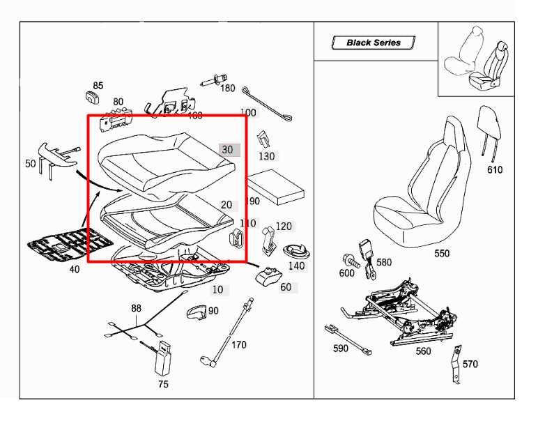 2006-09 Mercedes-Benz CLK 350 3.5L RWD Front Driver Left Side Seat Lower Cushion1