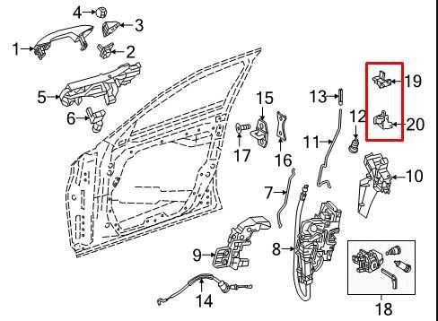 15-21 Mercedes-Benz C300 4Matic Front Left Side Door Hinge Upper and Lower Pair1