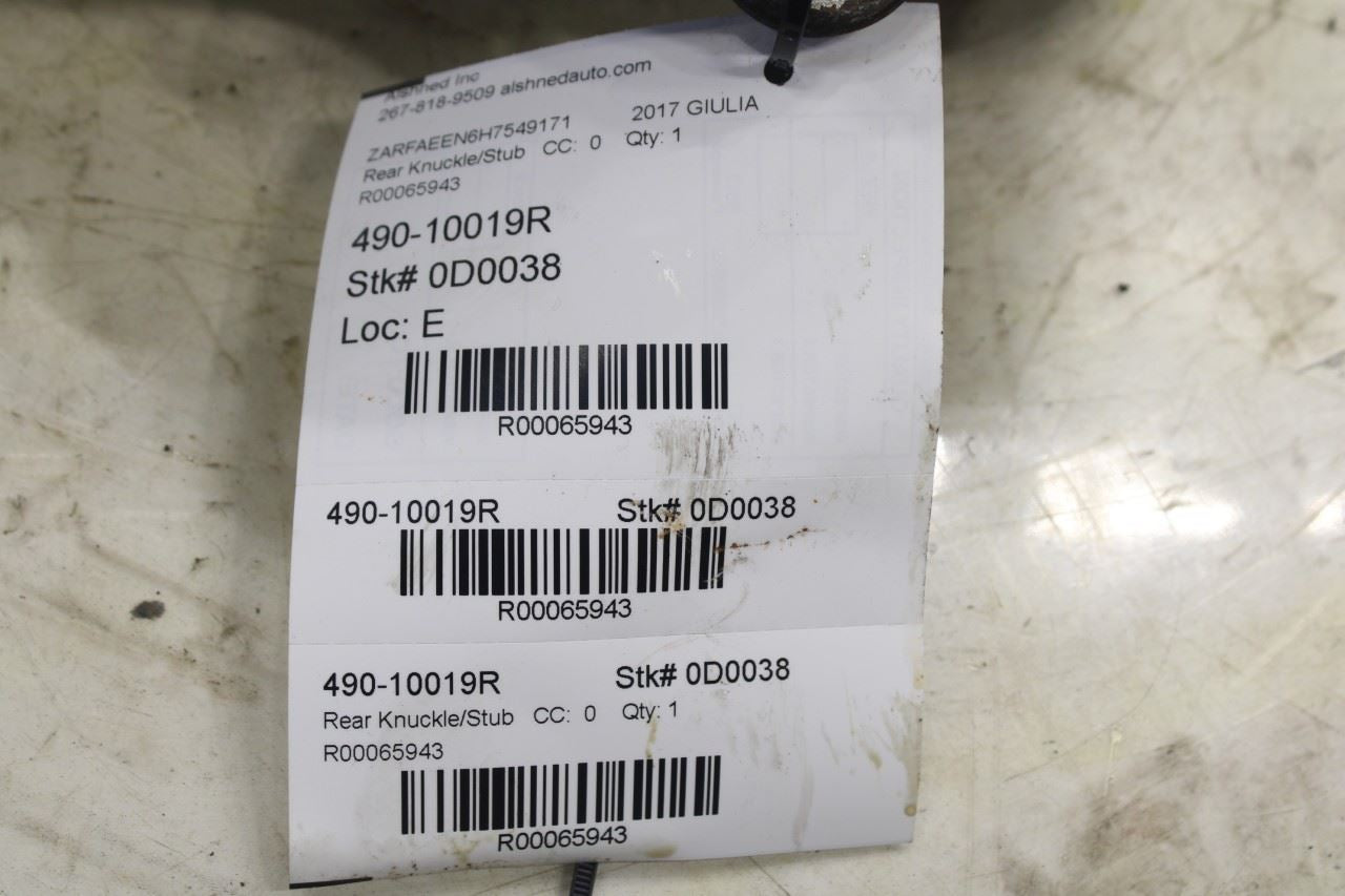 2017-22 Alfa Romeo Giulia Ti AWD Rear Right Side Suspension Spindle Knuckle Hub - Alshned Auto Parts