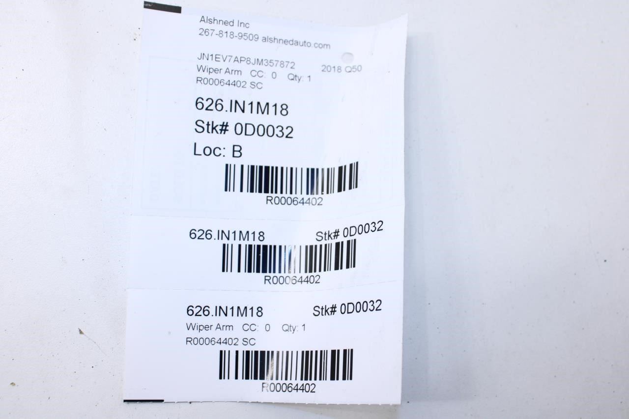 2014-2023 Infiniti Q50 Luxe RWD Front Left and Right Wiper Arm 28881-4GF0A OEM - Alshned Auto Parts