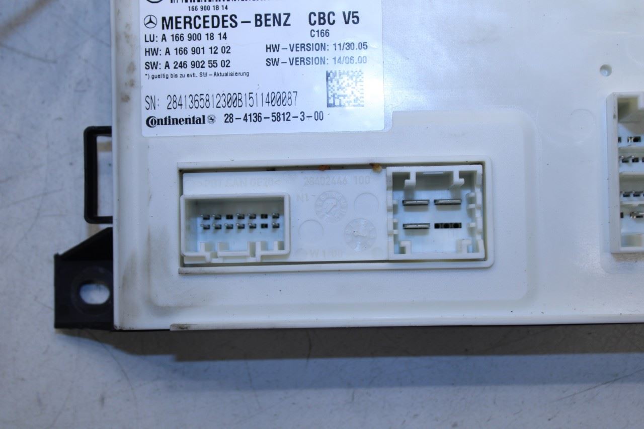 2010-2015 Mercedes-Benz ML350 Front Sam Electrical Control Module 166-900-18-16 - Alshned Auto Parts