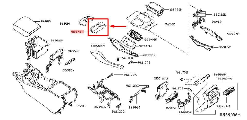 2019-20 Infiniti QX60 Center Console Pocket Mat w/ Power Outlet 945U6-9NB0A OEM - Alshned Auto Parts