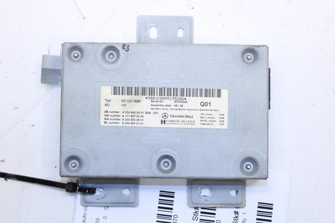 07-13 Mercedes-Benz S550 Universal Communication Media Interface Control Module - Alshned Auto Parts